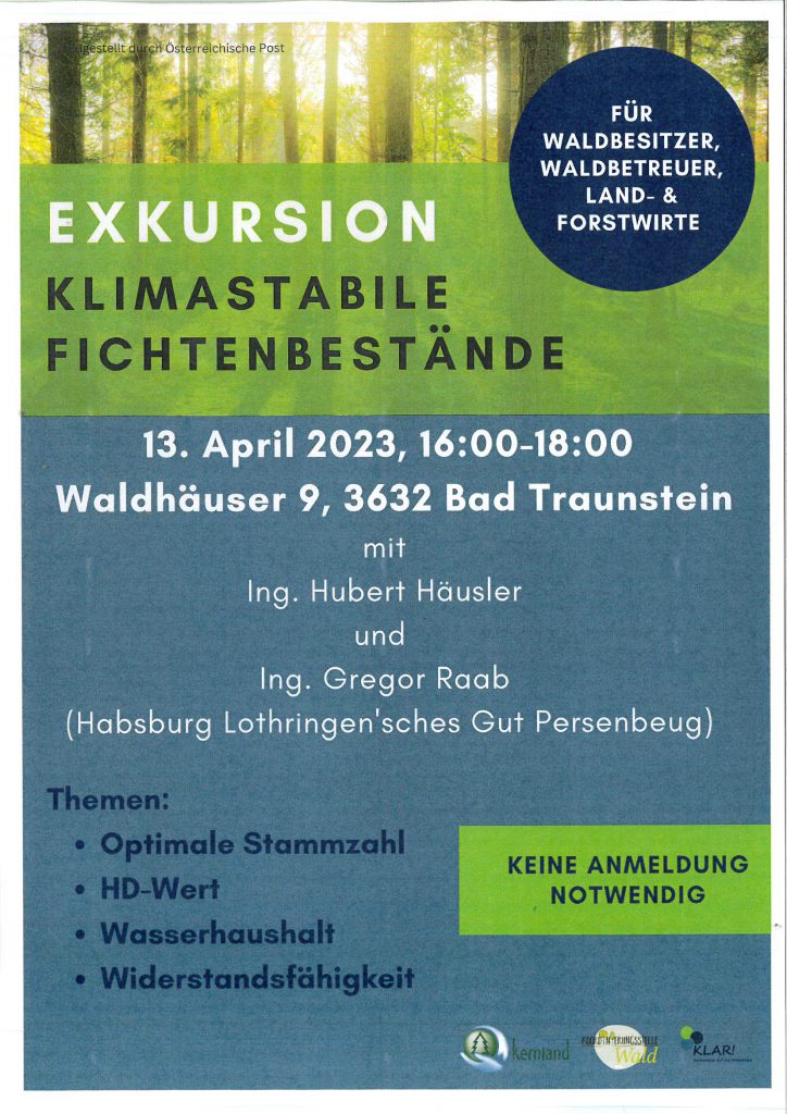 Exkursion klimastabile Fichtenbestände