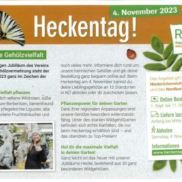 Heckentag – 04. November 2023