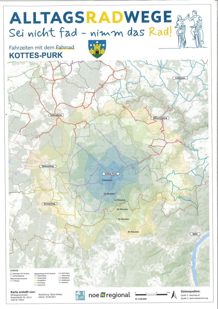 Alltagsradwege in der Kleinregion Waldviertler Kernland