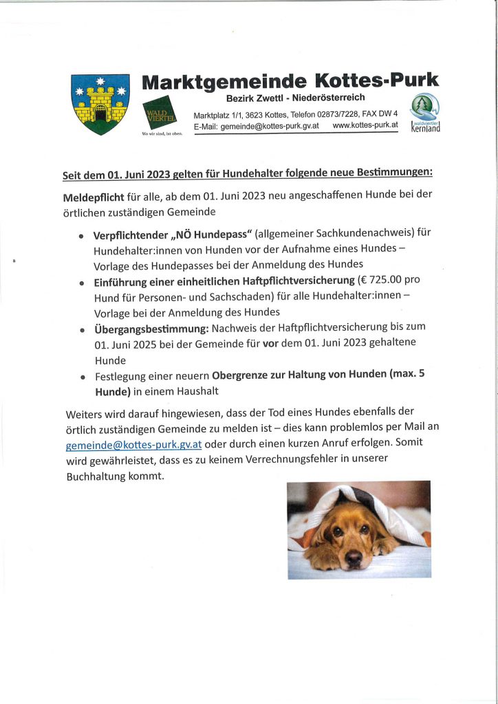 Meldepflicht für alle Hunde