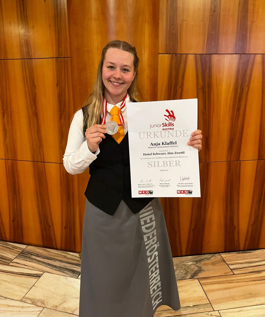 Anja Klaffl aus Dankholz holt Silber bei den JuniorSkills Austria