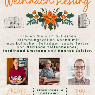 Einladung zur Weihnachtslesung des Waldviertler Kernlands