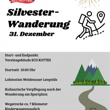 SCU Kottes: Silvesterwanderung am 31.12.2025