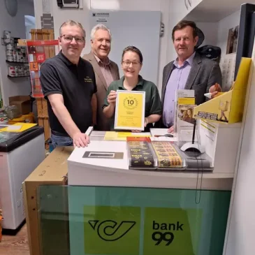 10 Jahre Postpartner im Gasthof zur Kirche – Fam. Schrammel