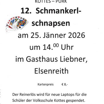 Schmankerlschnapsen des Wirtschaftsbunds Kottes-Purk am 25.01.2026