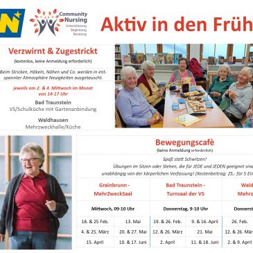 Waldviertler Kernland: Bewegungscafé und “Verzwirnt & Zugestrickt”