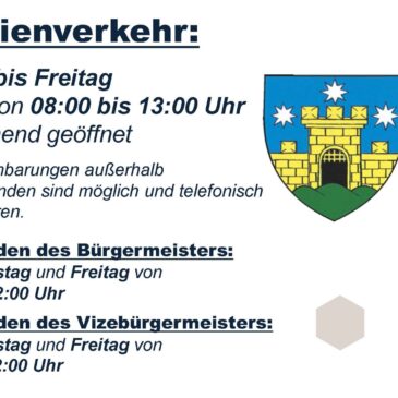 Amtsstunden Bürgermeister und Vizebürgermeister