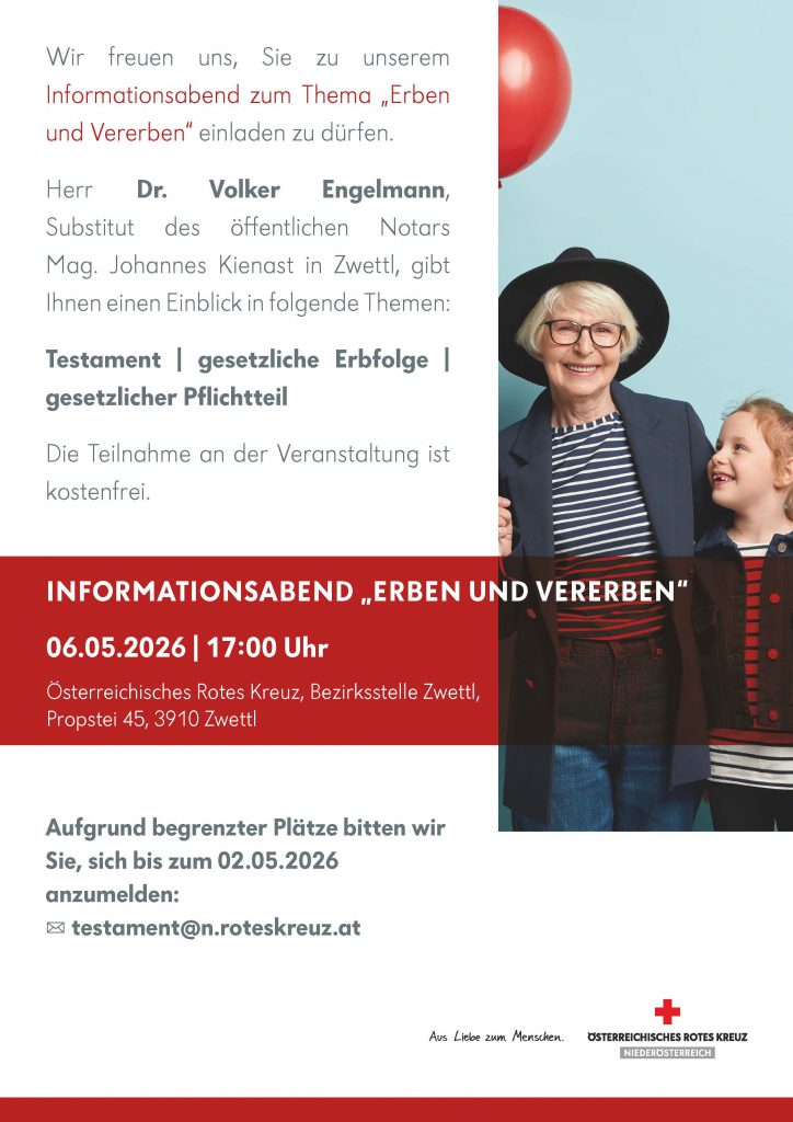 Informationsabend “Erben und Vererben”