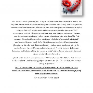 Jungfamilie sucht Großeltern & Familien mit Baby/Kleinkind bis 2 Jahre