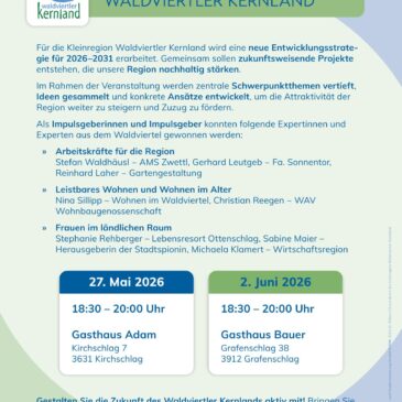 Einladung “Zukunftsraum” 27.05.2026 & 02.06.2026