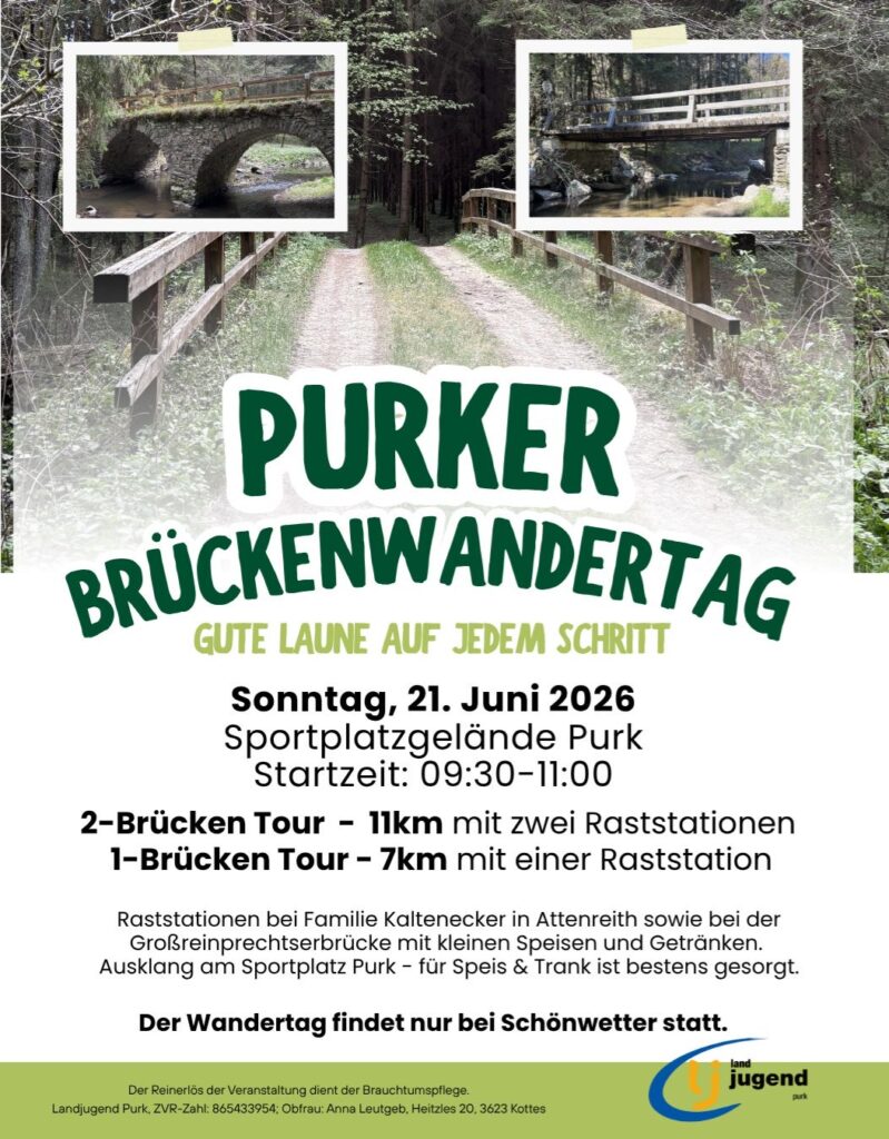 Purker Brückenwandertag – 21.06.2026
