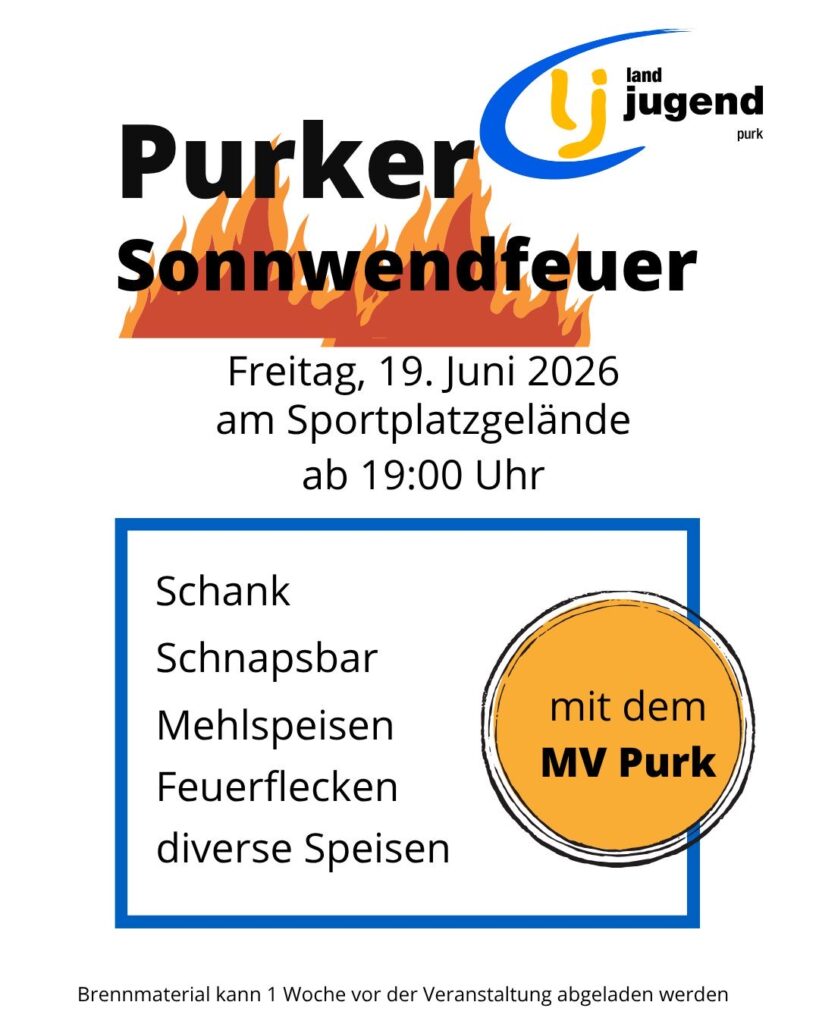 Purker Sonnwendfeuer – 19.06.2026