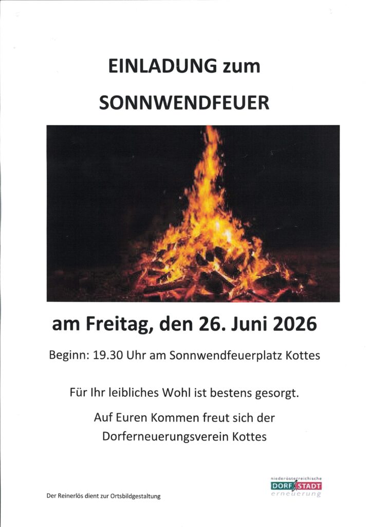 Sonnwendfeuer Kottes – 26.06.2026