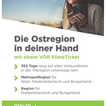 VOR KlimaTicket Region bzw. das VOR KlimaTicket MetropolRegion online bestellbar