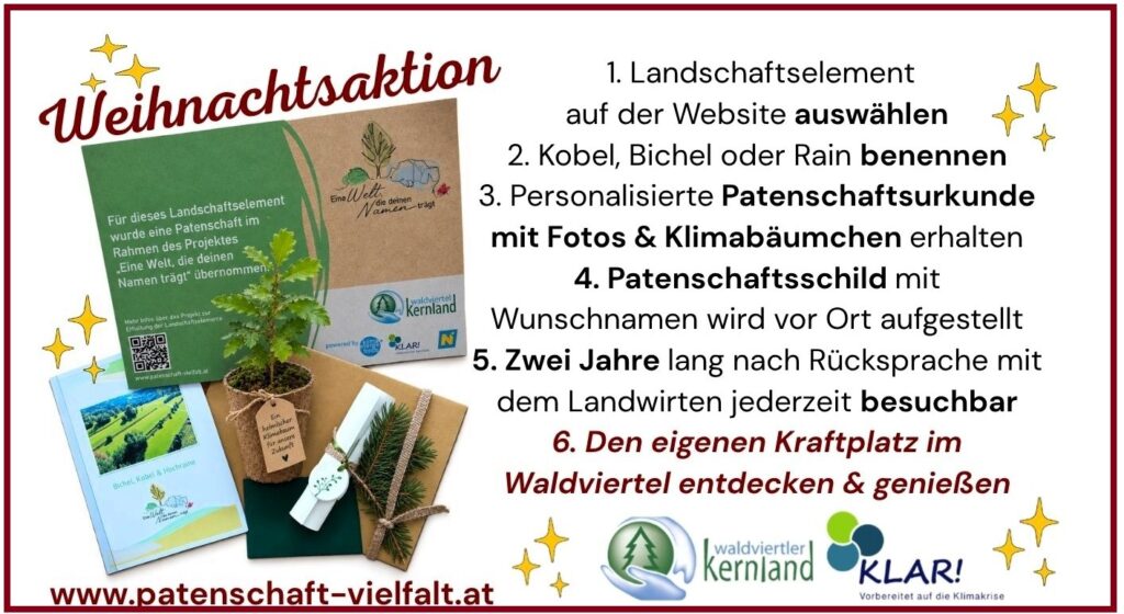Geschenktipp: Bewahre unsere Natur, verschenke Zukunft und einen Platz zum Krafttanken!